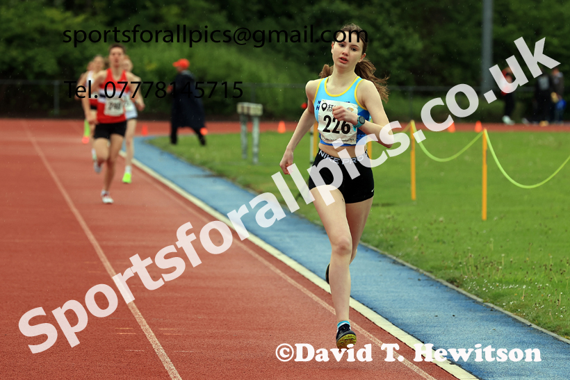 800 metres, 2026 North Eastern Track and Field Champs, Shildon, County Durham. Photo: David T. Hewitson/Sports for All Pics